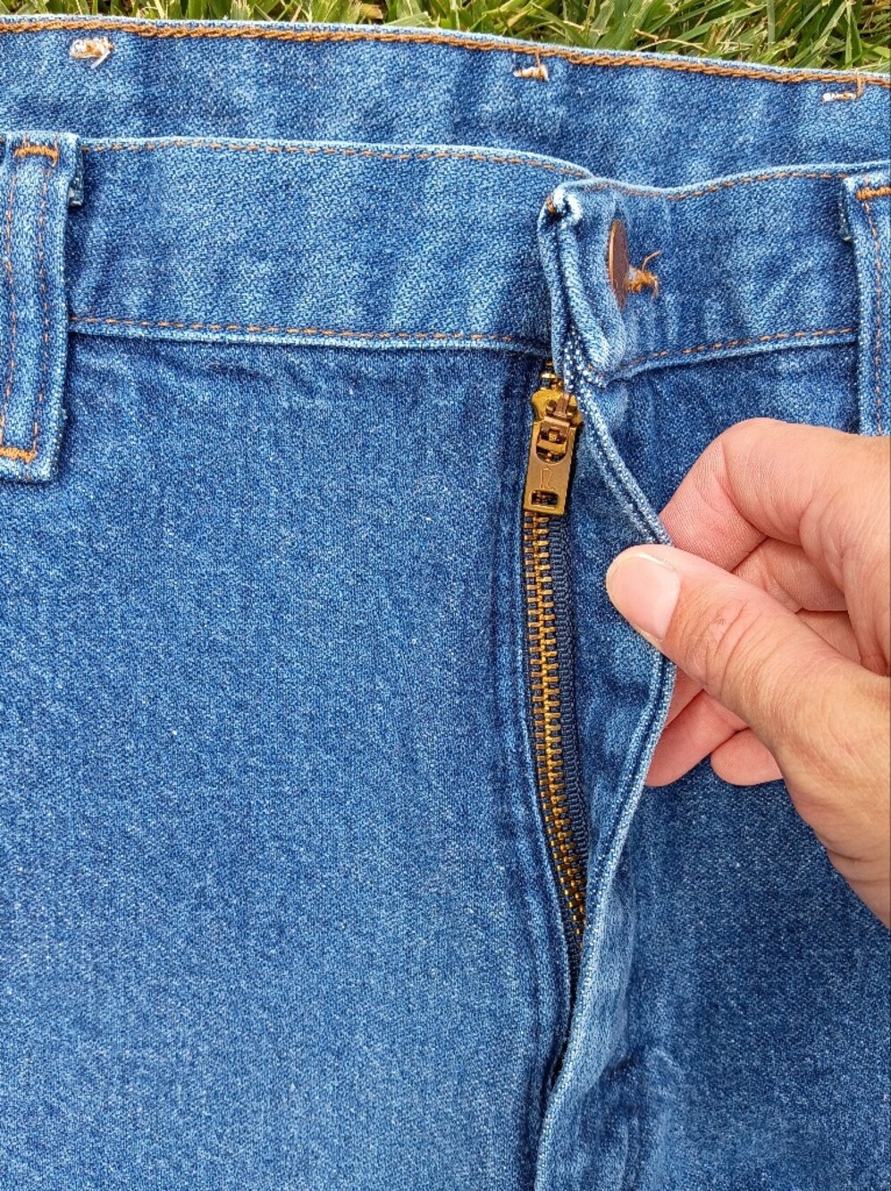 Vintage Wrangler Cowboy Cut Original Fit Jeans 34x30 - Pre-Washed Indigo - Picture 5 of 11